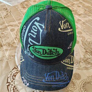 Von Dutch Navy Denim Apple Trucke Hat
